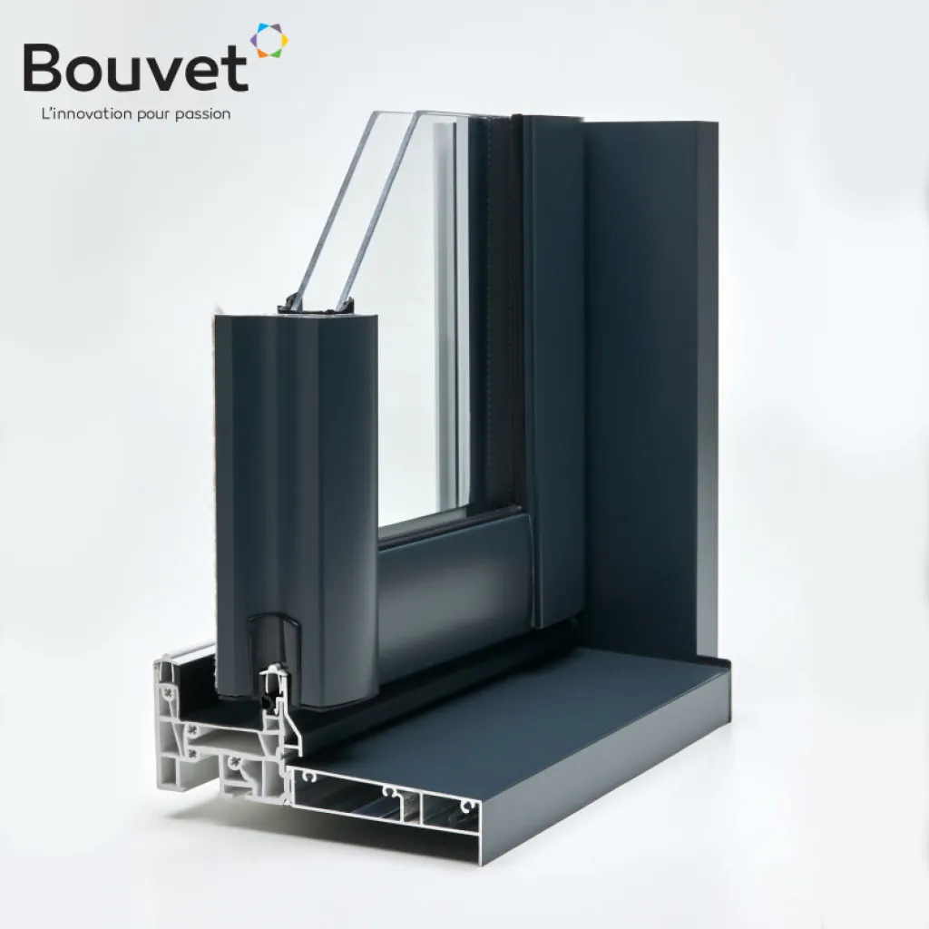 Coulissant en PVC et aluminium de la gamme Coloriance de la marque Bouvet