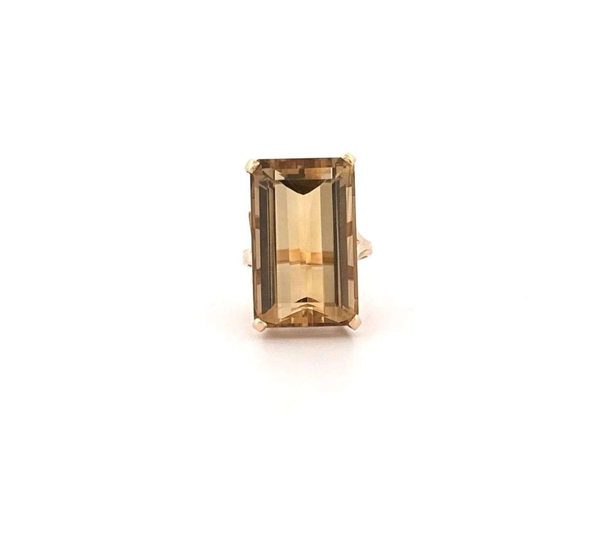 Dépôt vente – Bague citrine 21,5 carats en or 750 chez Or Ligne à La Teste de Buch