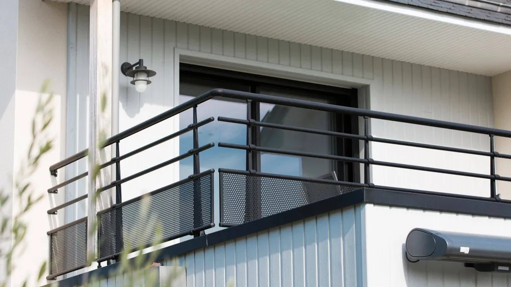 Garde-corps de balcon en aluminium