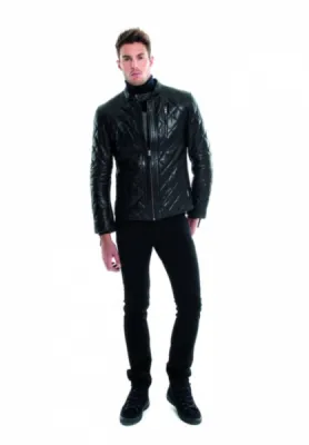blouson cuir homme