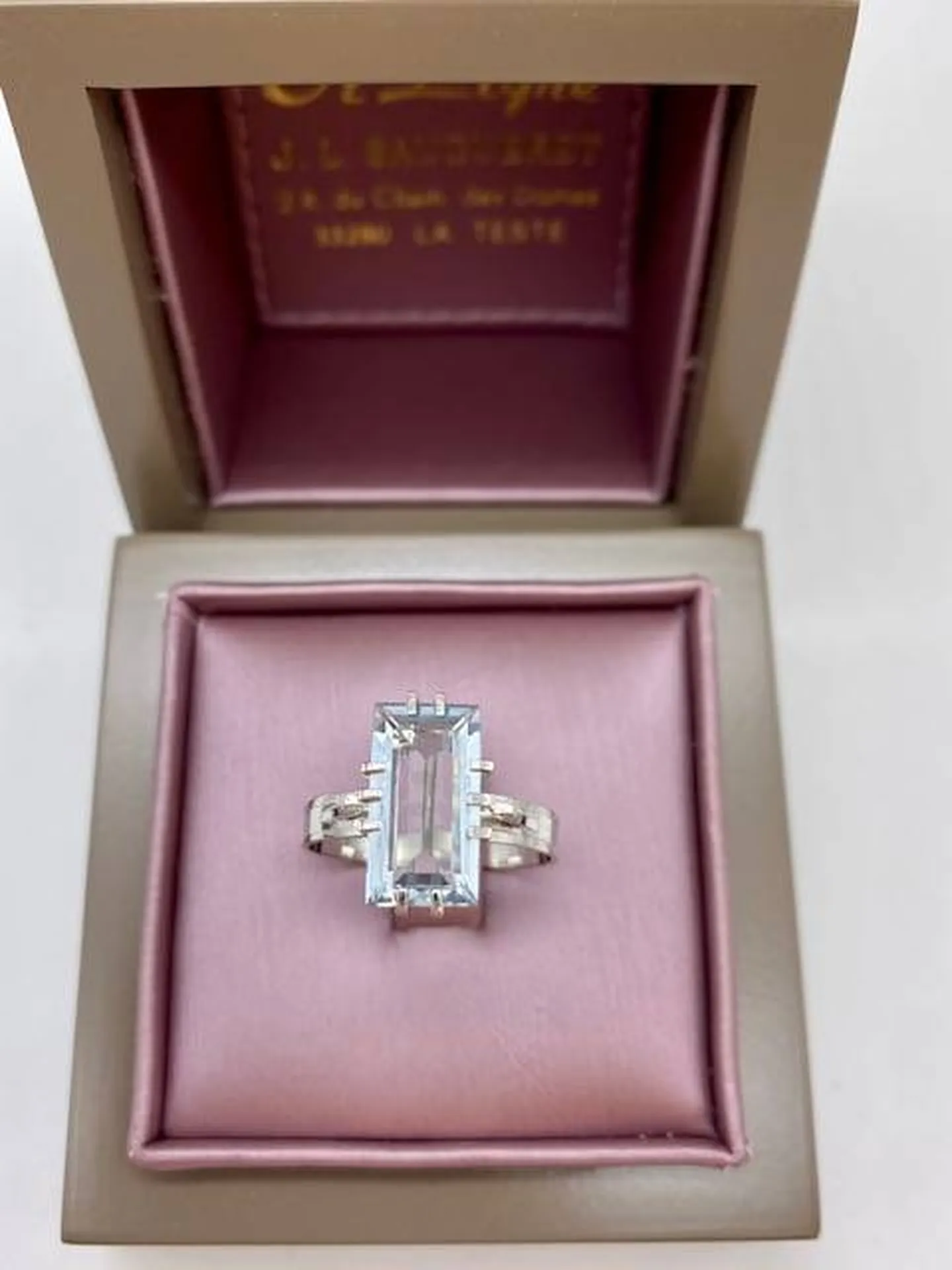 La Bague en Or Blanc 750/1000 chez Or Ligne : Une Ode à la Beauté et à l'Art Déco