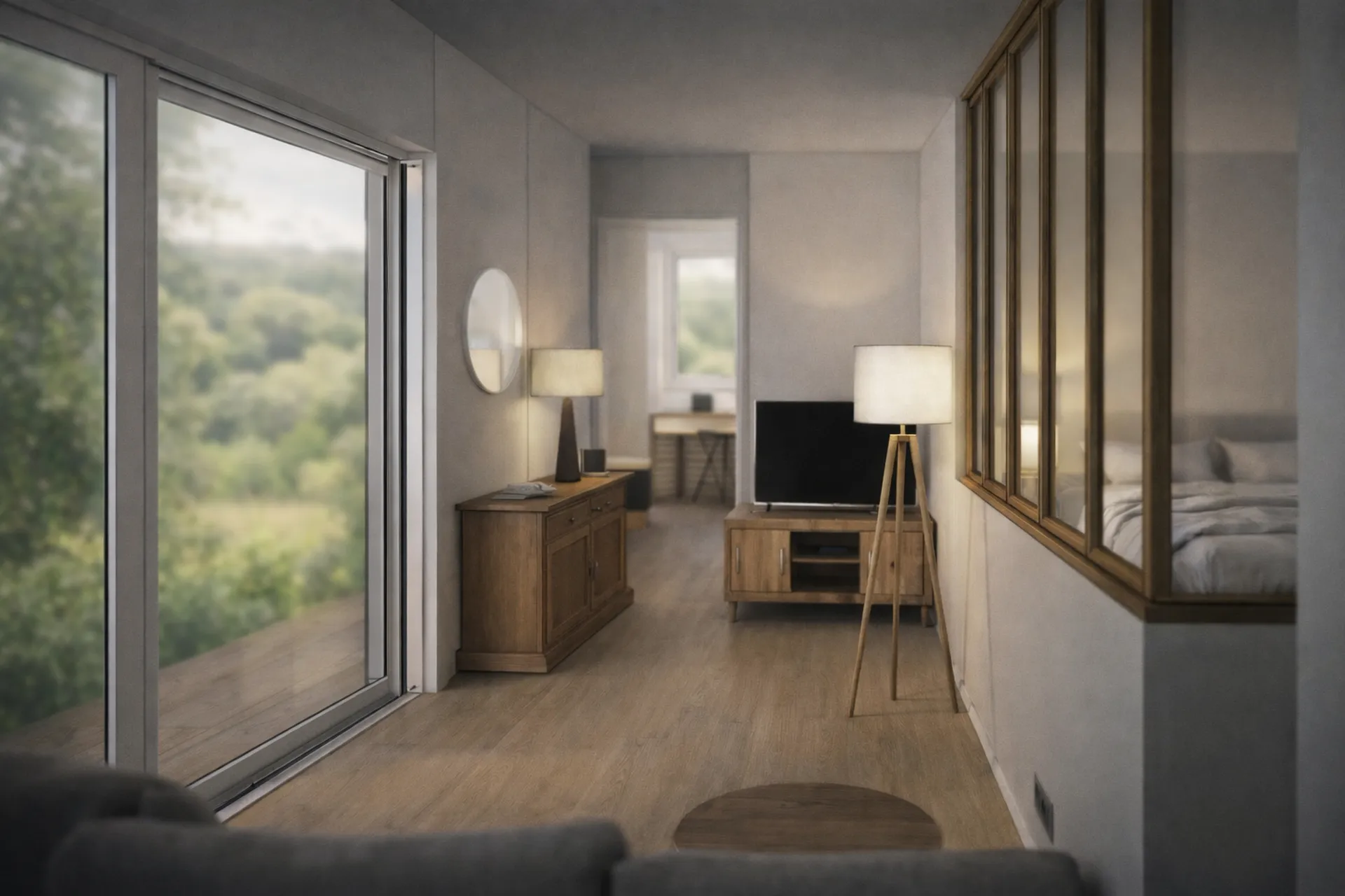 Verrière pour créer une nouvelle chambre 
