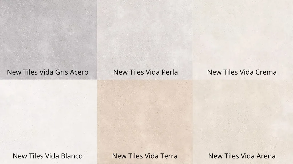 CARRELAGE GRES CERAME EFFET BETON NEW TILES VIDA 