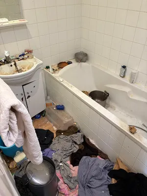 Entreprise de nettoyage  spécialisé dans le syndrome de Diogène intervient dans un appartement  a Annecy en Haute Savoie