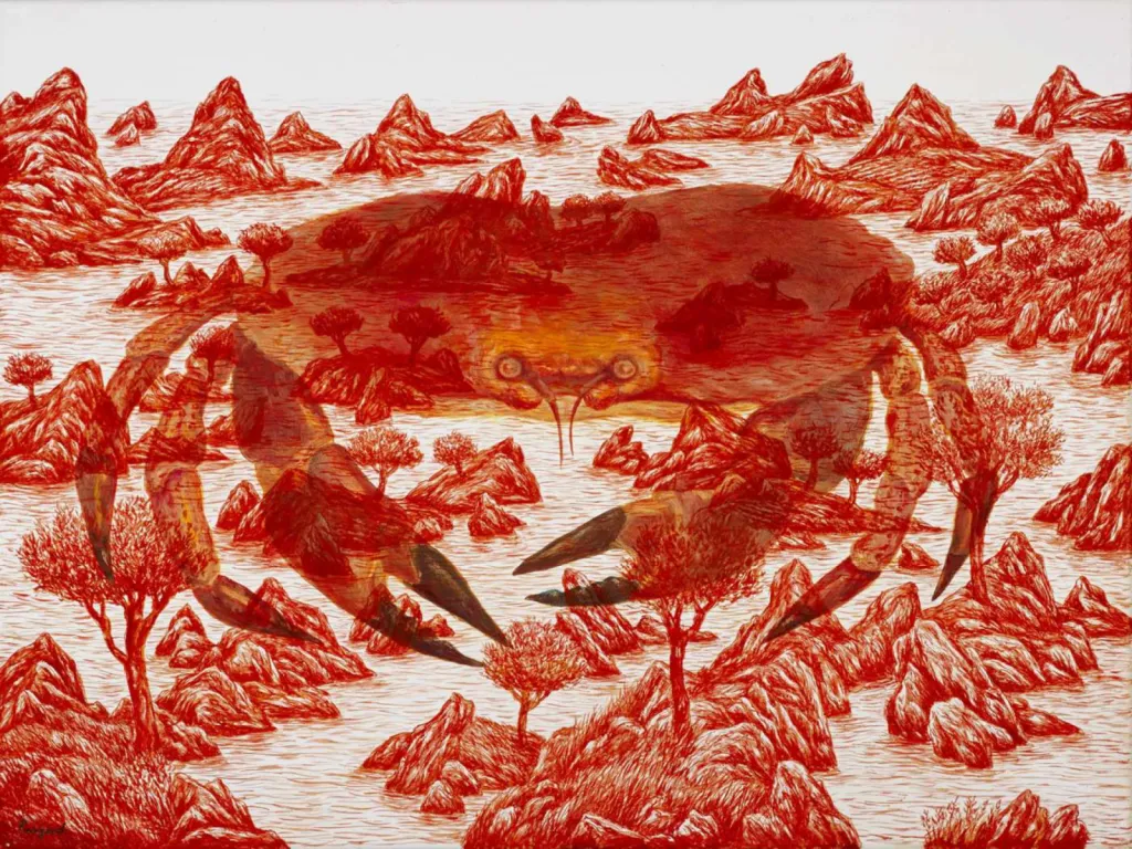  reproduction photographique crabe 80 x 60