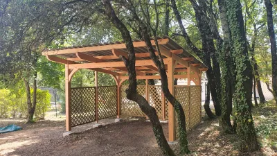 Carport bois sur mesure 5x5m à Saint Maximin la Sainte Baume Var 83, conception et montage