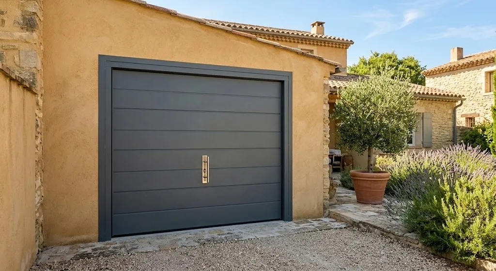 Pose de porte basculante de garage 200x240 en acier à Arles