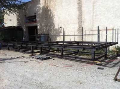 FABRICATION ET POSE CHARPENTE METALLIQUE SUPPORT POUR CLIMATISATION A MARSEILLE BDR