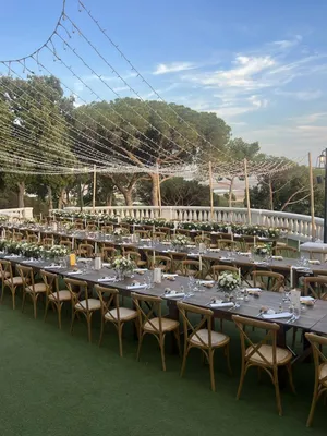 Réalisation d'un ciel étoilé pour un mariage à Hyères-les-Palmiers dans le Var