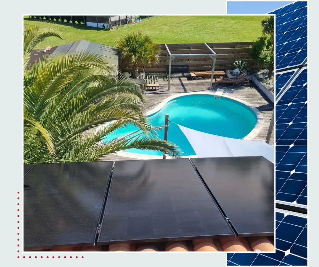 pose panneaux photovoltaïque sur toit dans une villa chez un particulier Bergerac en Dordogne