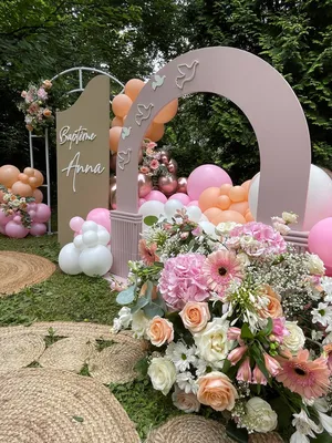 decor bapteme fille ballon 