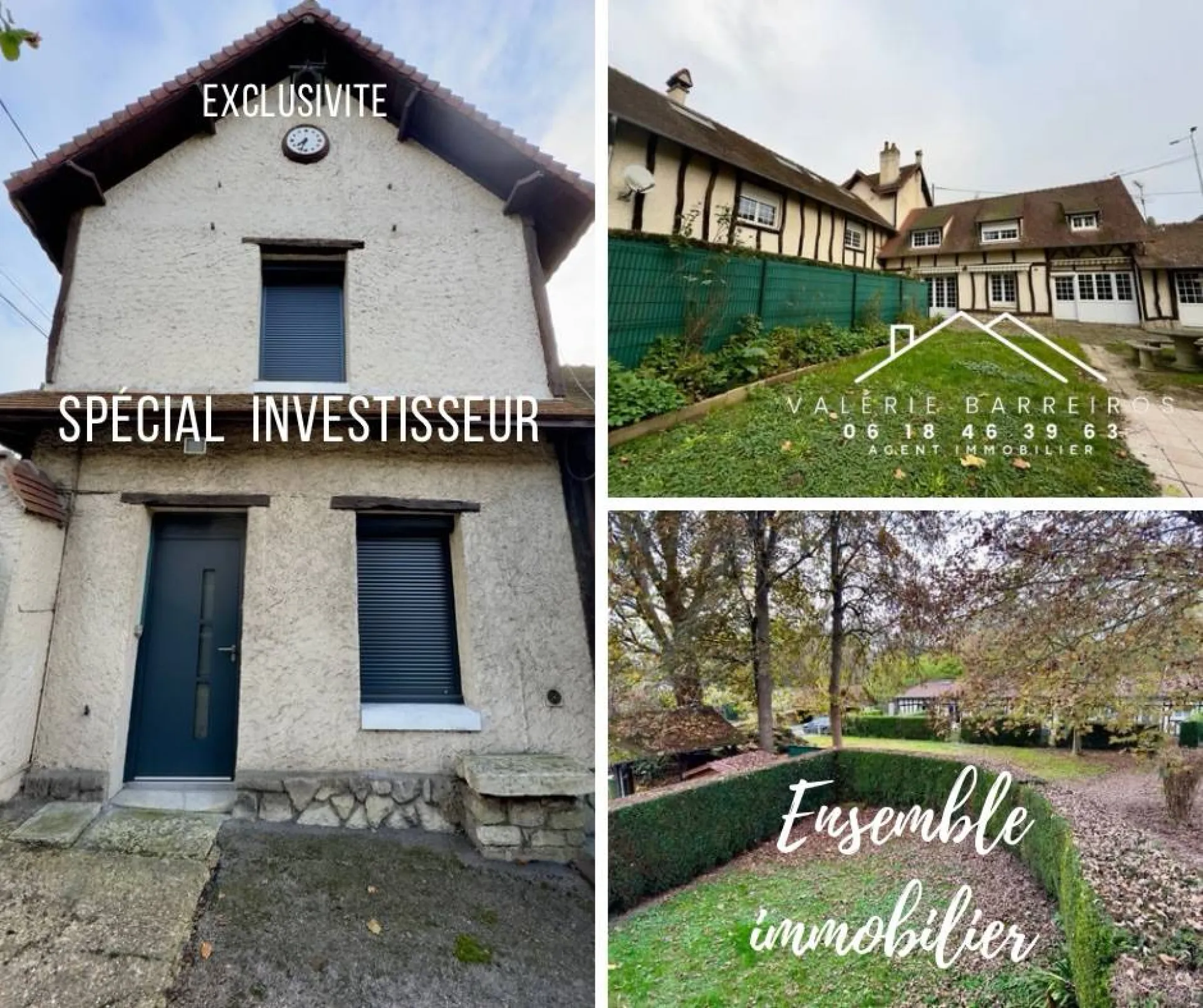 A vendre immeuble de rapport de 520 m² édifié sur 2800 m² de terrain sur la commune de SUR LE PORT SAINT OUEN 76520