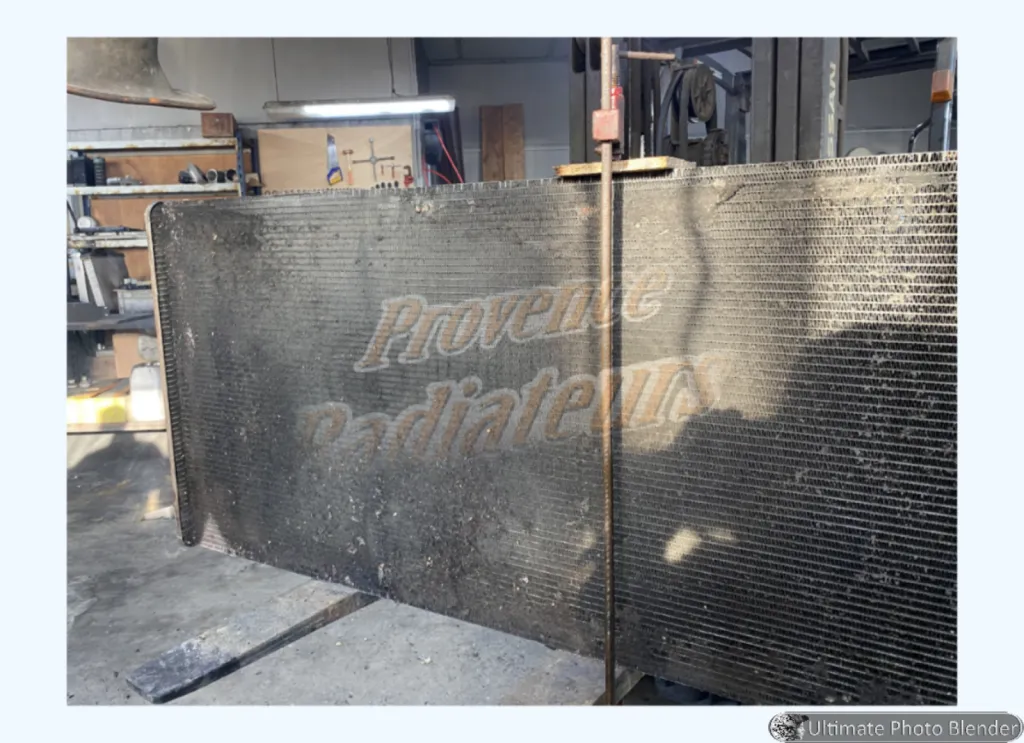 Fabrication tout cuivre de radiateur de refroidissement de groupe électrogène à Toulon dans le Var.