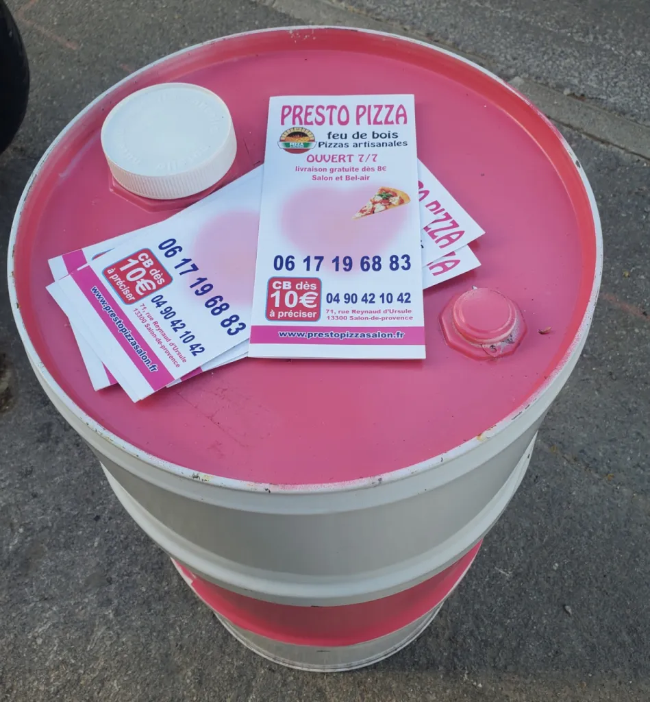 commander une pizza sur salon de provence 
