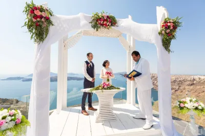 Wedding ceremony in Greece