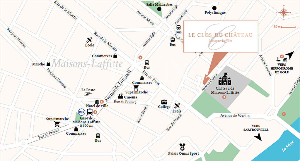 Maisons Laffitte - Appartement 5 pièces 99.82 M² avec jardin