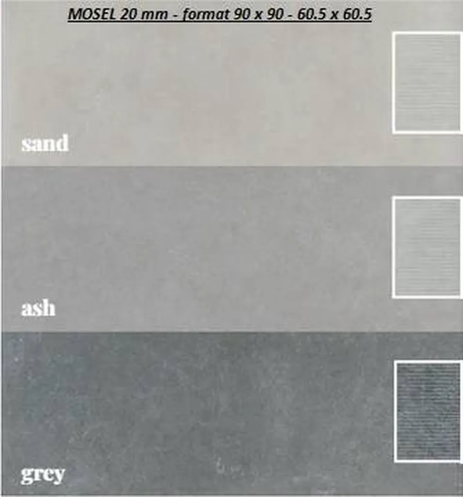 DALLES SUR PLOTS EN GRES CERAME.