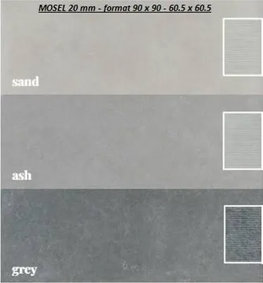 DALLES SUR PLOTS EN GRES CERAME.