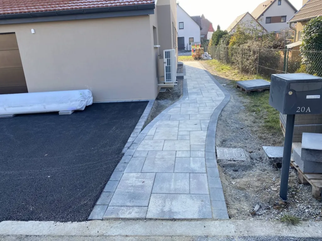 Comment faire un chemin en pavé à Niedernai, près de Strasbourg