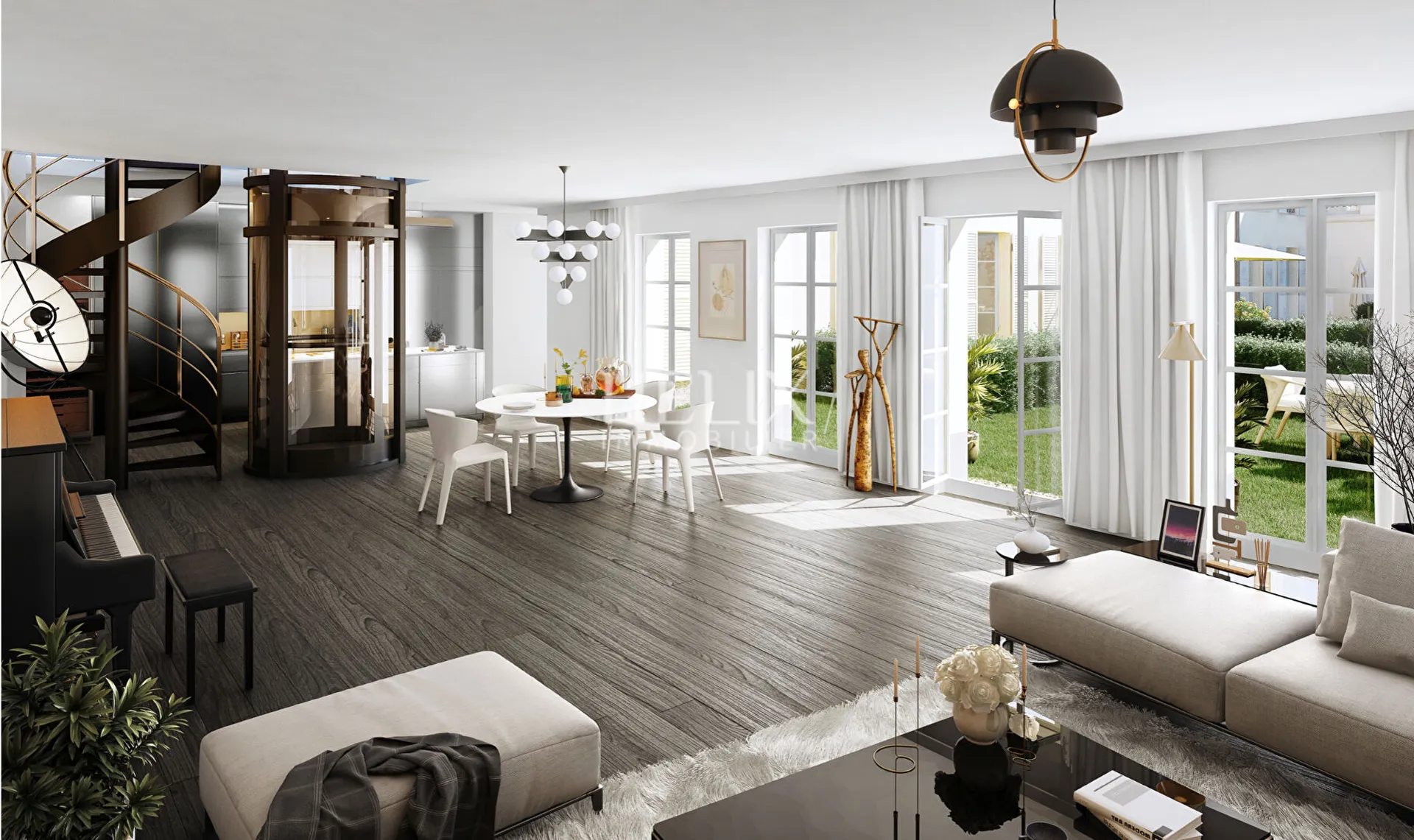 Maison dans le centre de Saint Germain en laye avec un jardin privatif près du RER et des commerces