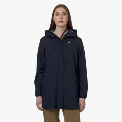 Imperméable mi-long Sophie Stretch Dot Blue Depth K.Way – Urban Chic à Dieppe