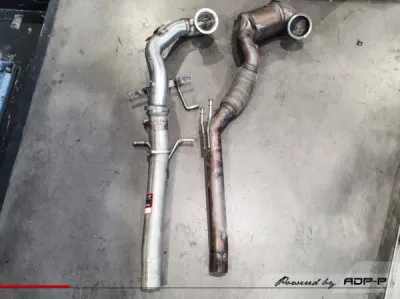 Installation downpipe decata Supersprint Seat Leon 5F 1.8 TSi 180cv | ADP Performance Bouches du Rhône