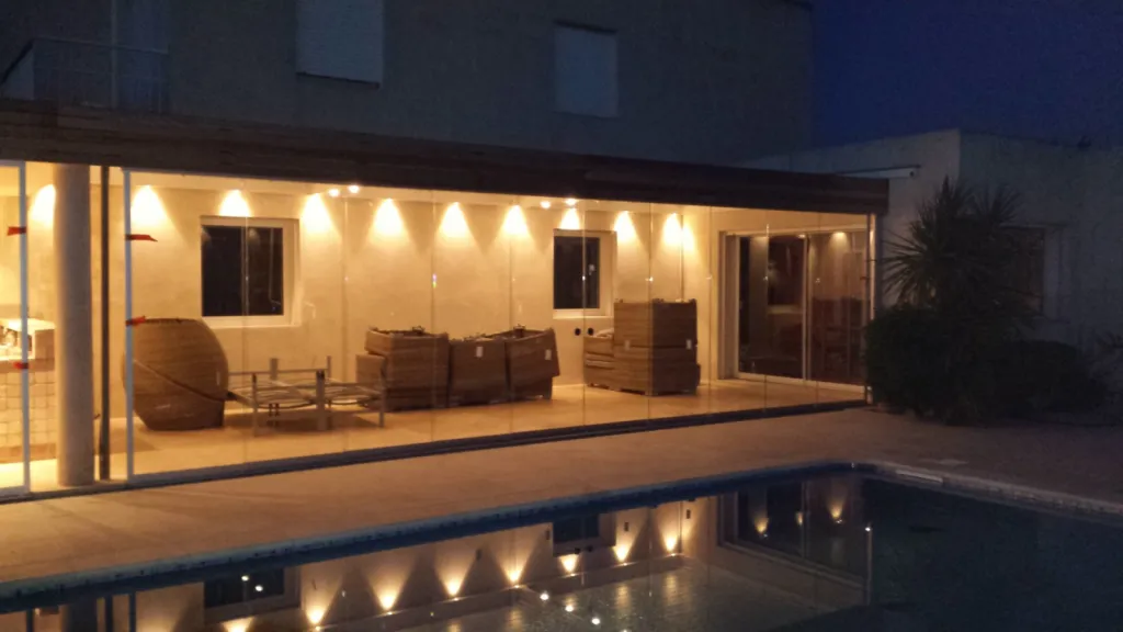 fermeture de terrasse en verre 