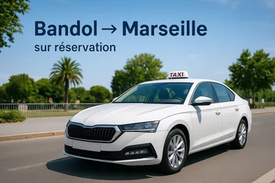 Transport assis conventionné en taxi depuis Bandol sur réservation 
