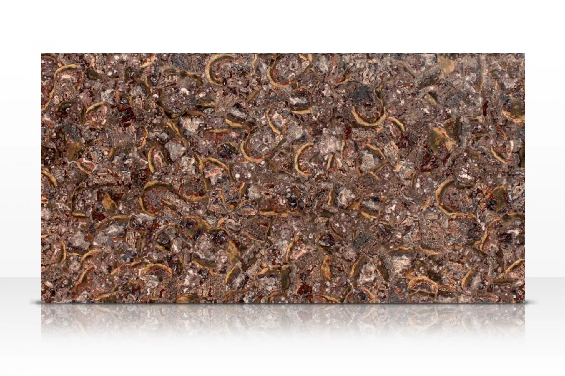 Tranche Earth Rhyolite Pierre semi-précieuse