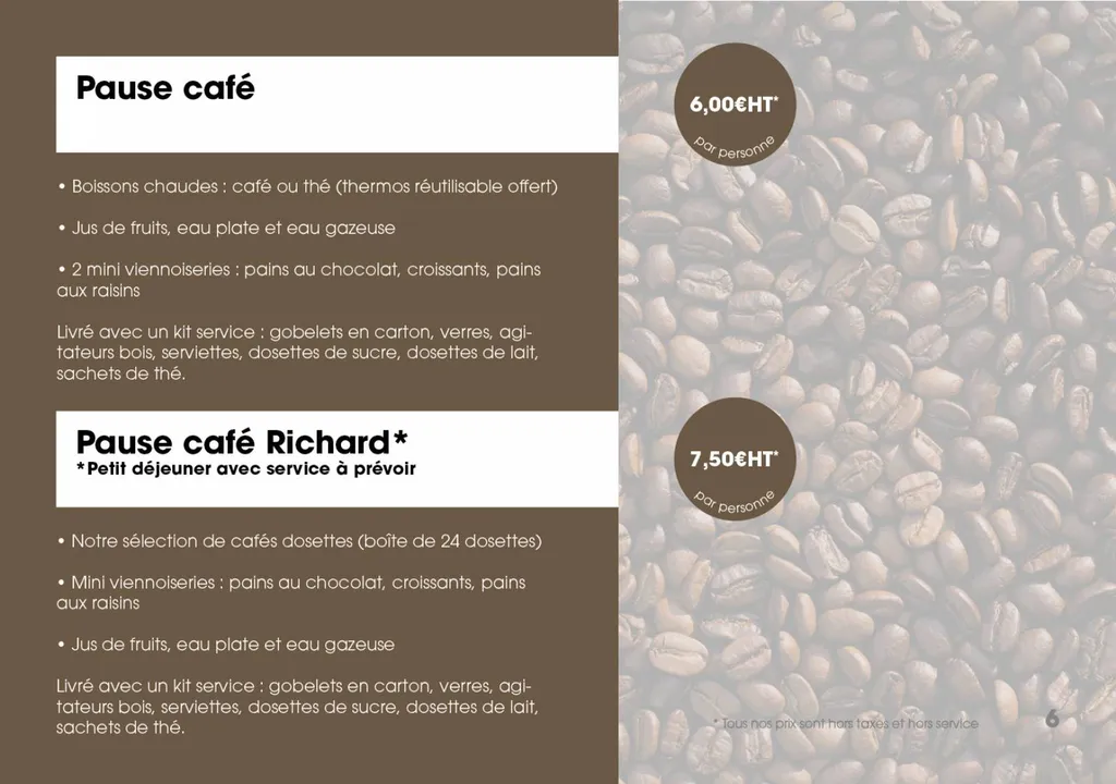 Fiche petits déjeuner