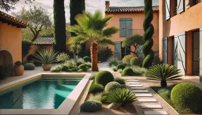 Création de jardin paysager exotique à Pernes-les-Fontaines et dans le Vaucluse