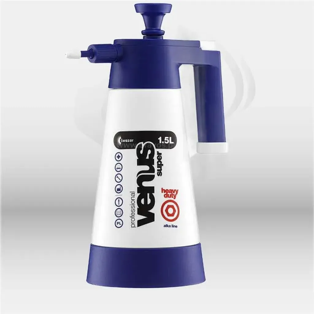 Pulvérisateur manuel à pression préalable VENUS ALCALIN 1,5 L résistant aux produits alcalins, équipé d’une buse réglable pour pulvérisation précise en milieu professionnel, idéal pour nettoyage et dégraissage des surfaces – disponible à Mont-de-Marsan, L