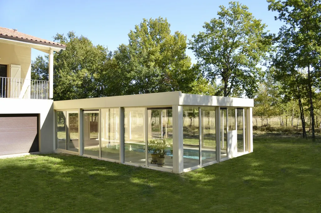 Véranda alu blanc SMA Martigues