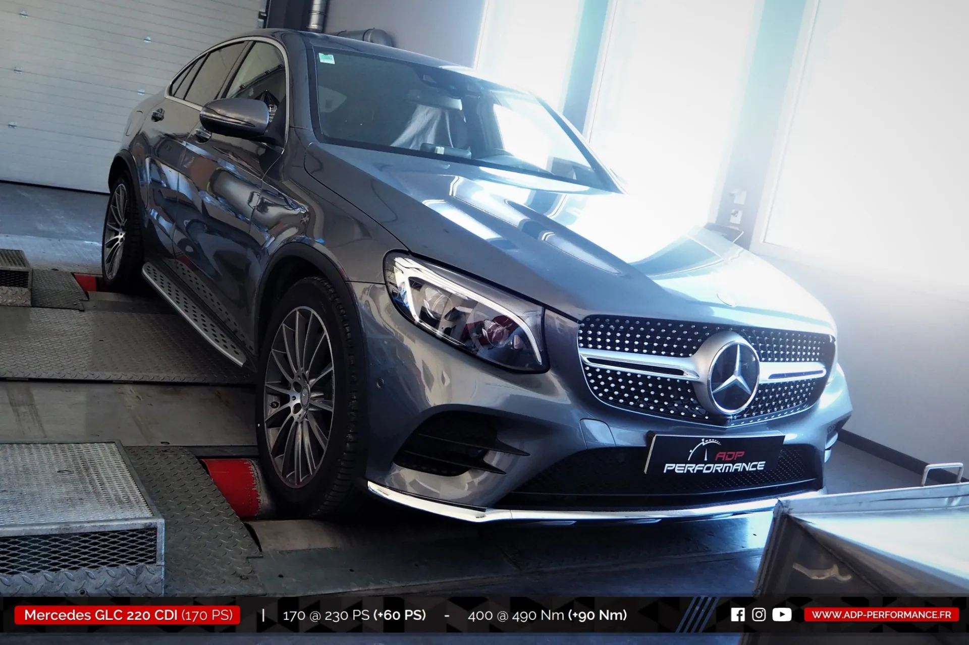 Reprogrammation moteur Salon de Provence - Mercedes GLC 220 CDI 170cv - ADP Performance