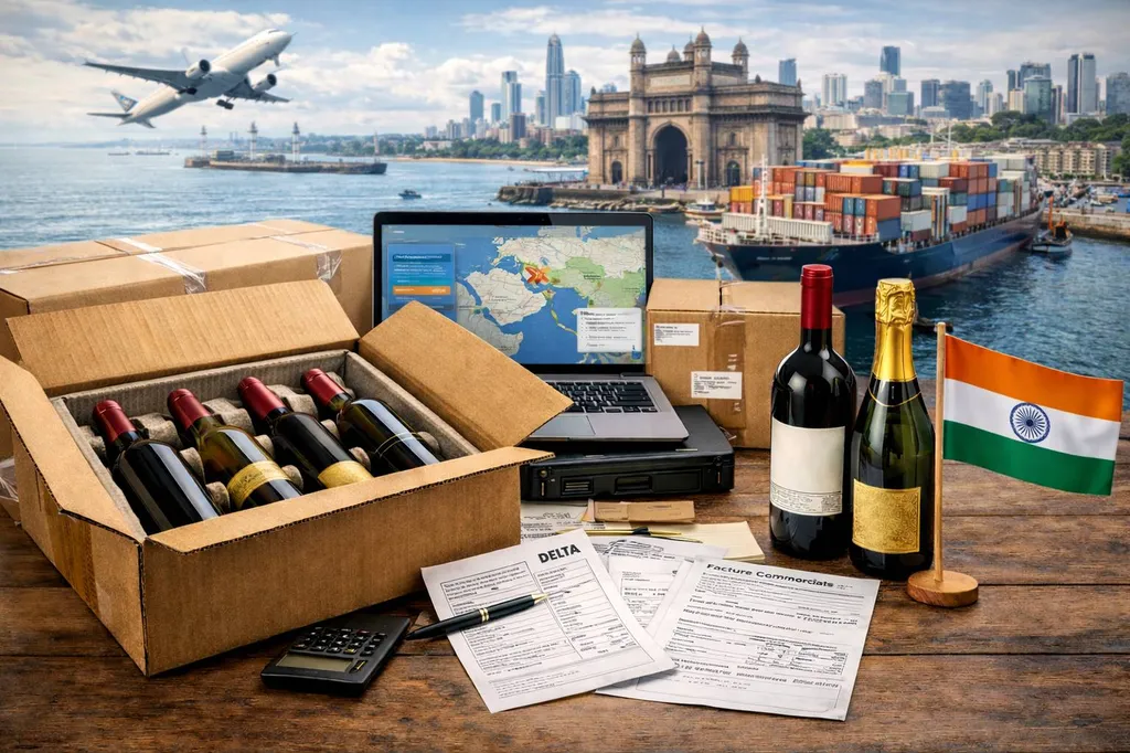Expertise en envoi de vin en Inde 