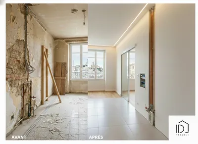 Rénover entièrement une maison ancienne avec isolation intérieure, modification des cloisons, réseaux neufs et sols contemporains à Marseille