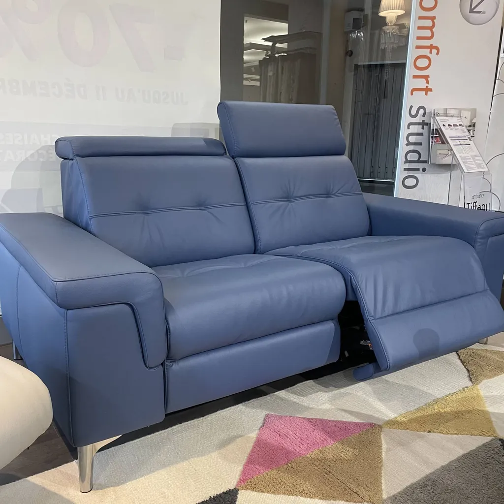 canapé stressless éléctrique en cuir à Hyères vers La Grade