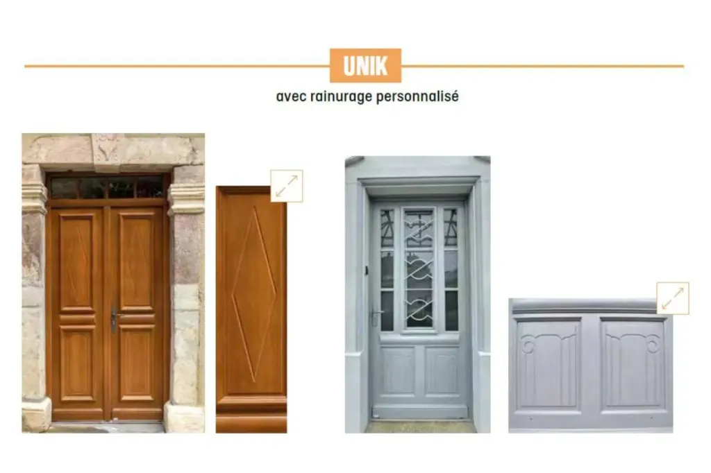 Installation de porte sur mesure personnalisée
