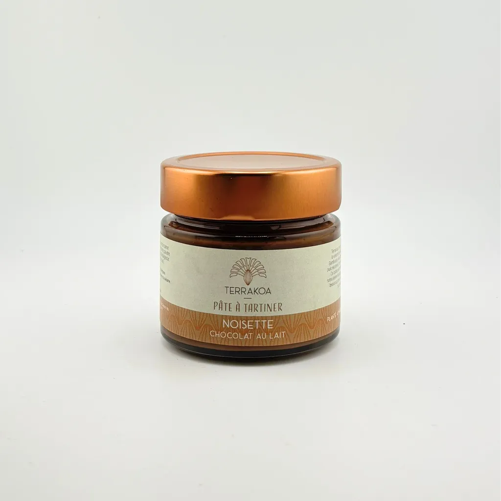 Pâte à tartiner chocolat noisette Terrakoa fabrication artisanale bean-to-bar à Marseille à partir de cacao Madagascar