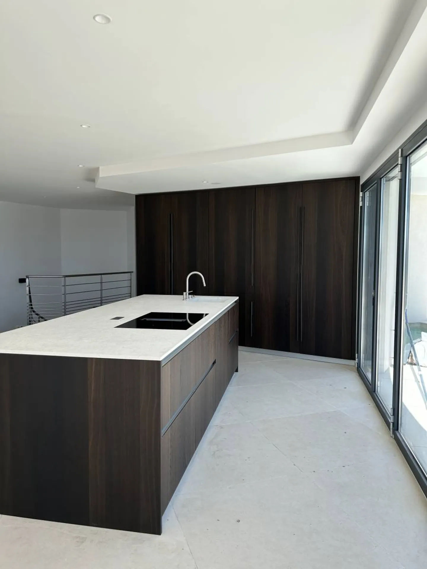 Modèle de cuisine italienne avec électroménager MIELE intégré à Sanary sur Mer dans le Var