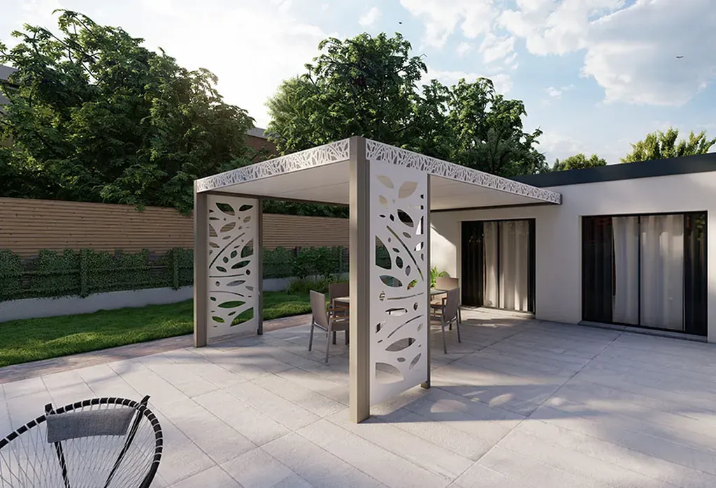 Installation de pergola fixe en aluminium et abri de terrasse sur mesure pour villa et jardin à Nice, Cannes et Saint-Tropez