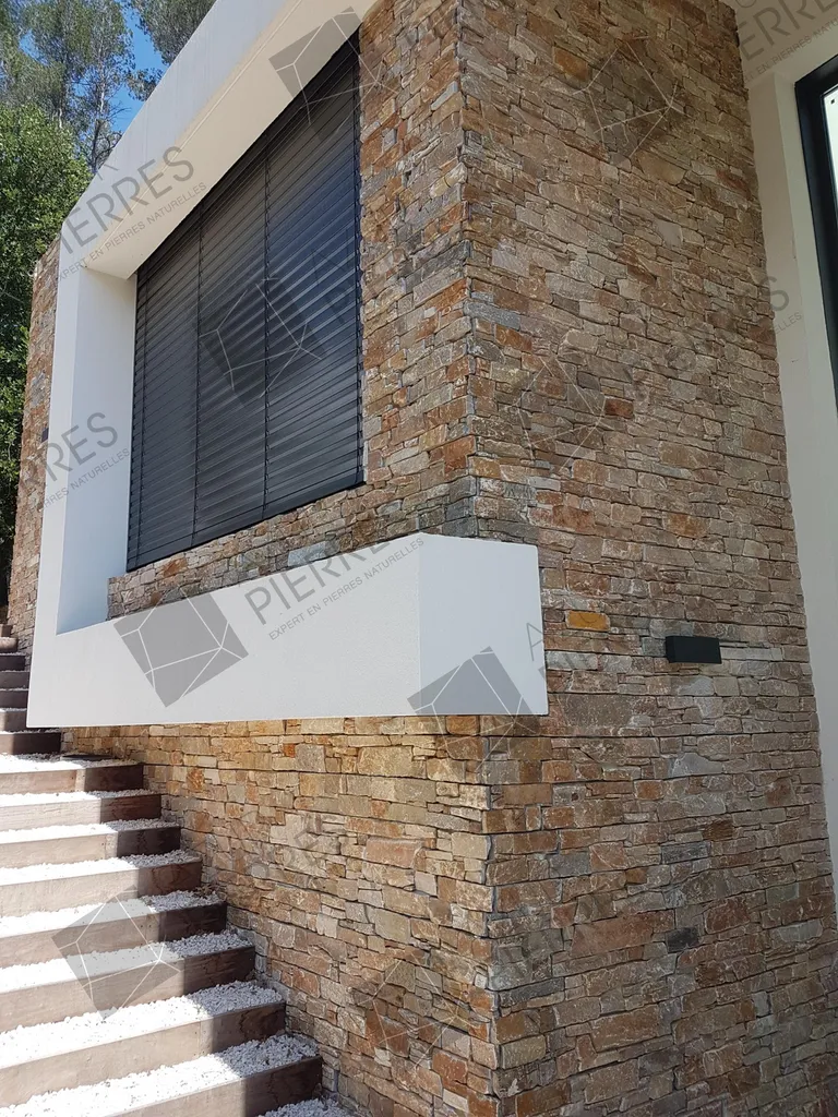 parement provencal sur beton