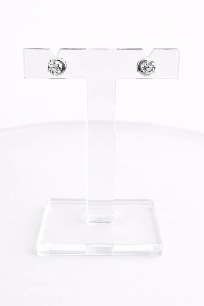 Boucles d’oreilles diamants en or blanc – dépôt vente bijouterie Or Ligne à La Teste-de-Buch Bassin d’Arcachon
