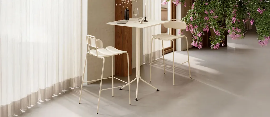 Tabouret Doli extérieur professionnel – assise haute robuste & design moderne à Marseille, Région PACA pour terrasses horeca, bars et zones lounge