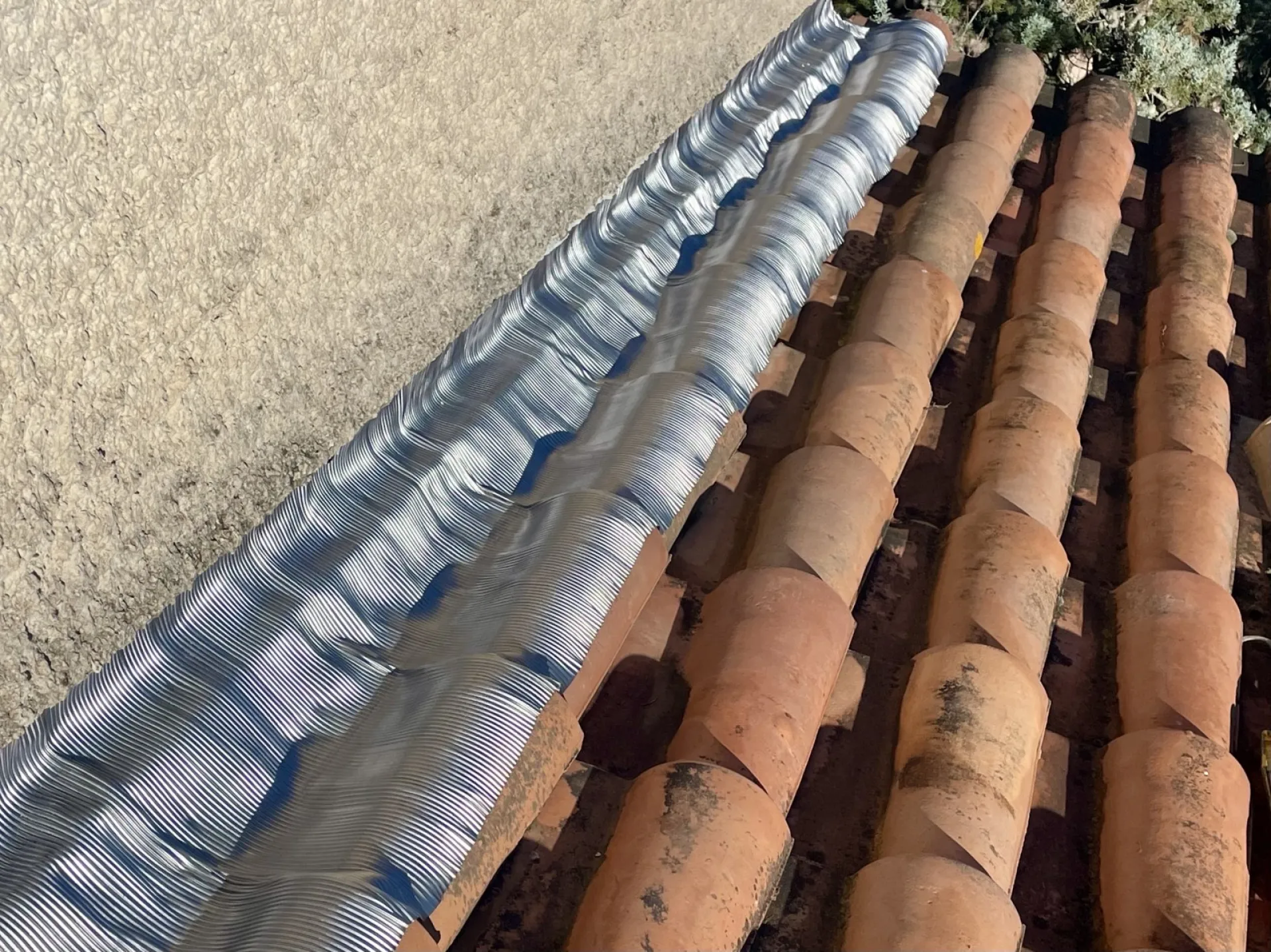 Rénovation de Solin de toiture en Plomb de maison sur Venelles 13770