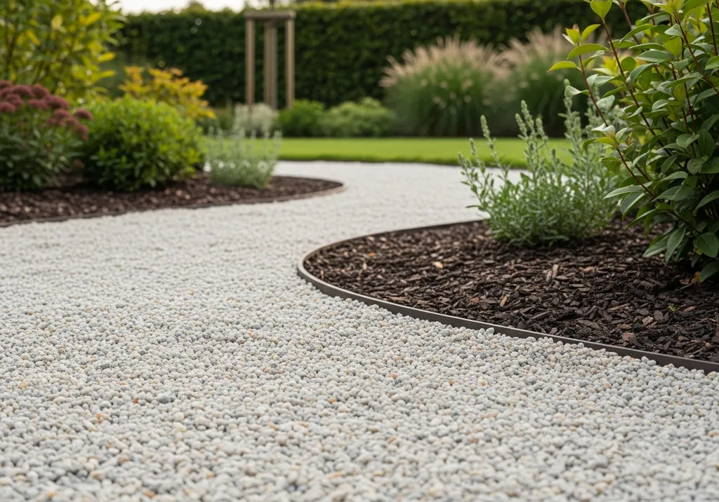 Résineo Minerall, sol décoratif drainant en granulats roulés pour extérieurs naturels élégants et durables