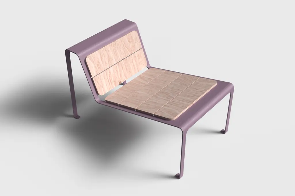 BASILE : chaise longue individuelle