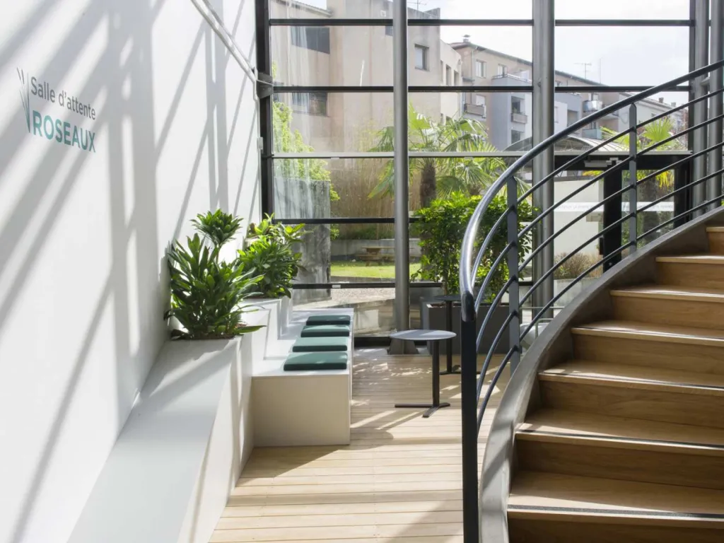 photographe d'agencement d'espaces intérieurs végétaux en entreprise