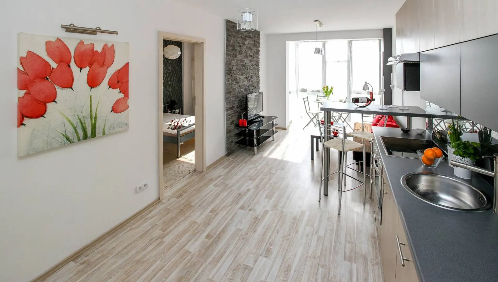 rénovation de salon d'un appartement par un Architecte d'intérieur à la Ciotat