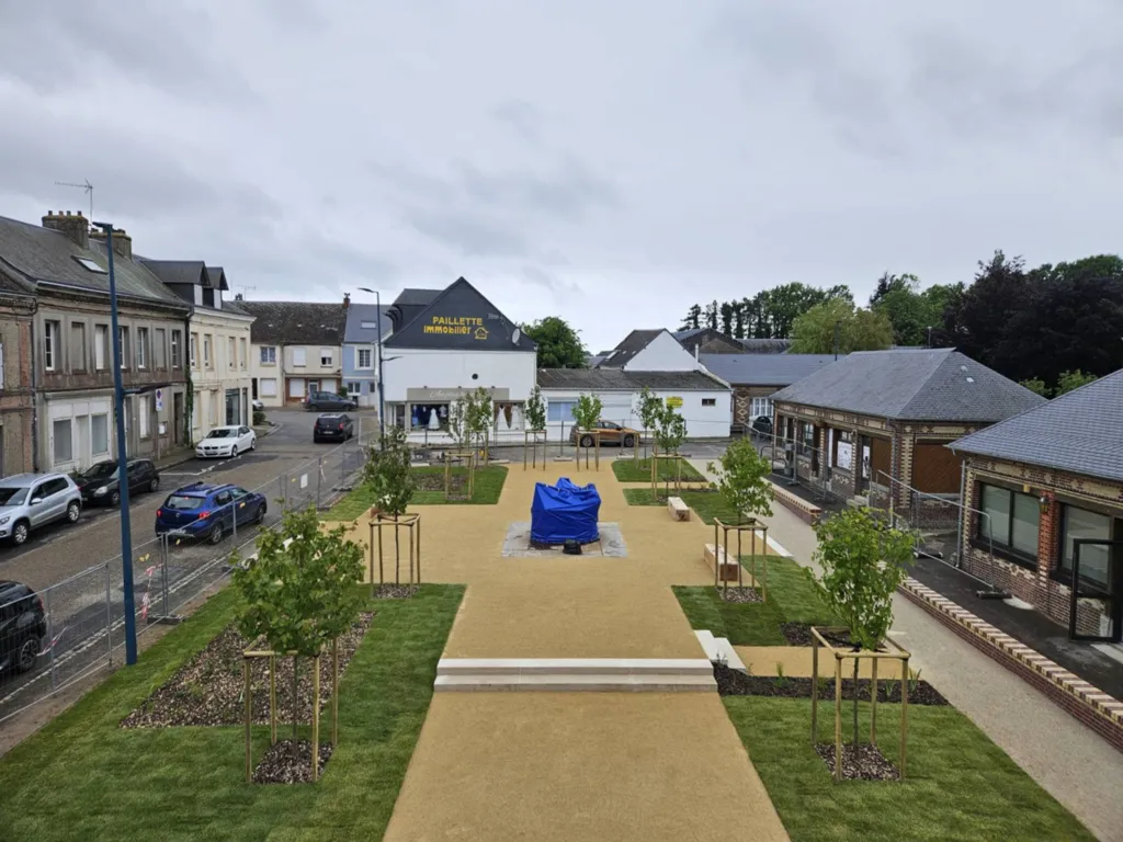 Challenge du mois pour Caux Environnement pour la création et l'aménagement d'un square à Gonneville la Mallet 76